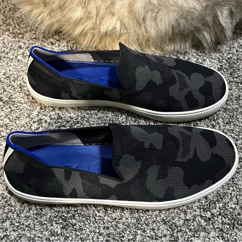 Rothy’s Black Camo original slip on size 9